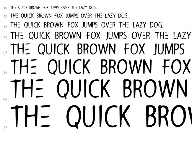 Architects Pen font waterfall
